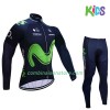 Combinaison Cycliste M/L + Collant sans Bretelles 2017 Movistar Team Enfant N001